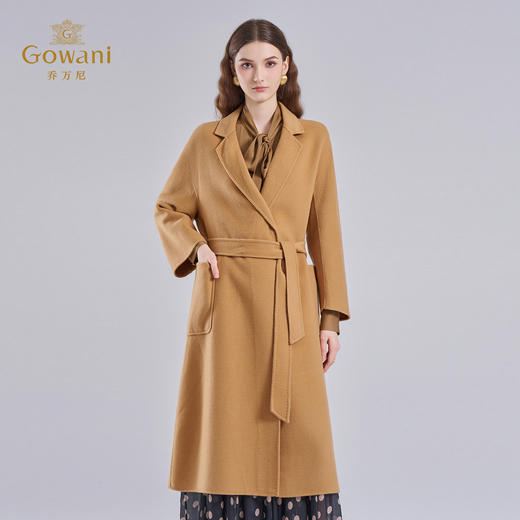 【100%绵羊毛】乔万尼100%绵羊毛双面呢外套廓形中长款EI4A589 商品图1