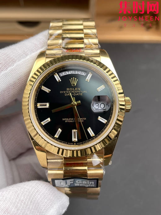 QF配重版 V6版 重量200克+ 劳力士星期日历型系列 日志40mm 黑冰糖DD 商品图2