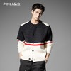 PINLI品立2025秋季新款圆领色块撞色开衫针织衫毛衣外套男士潮牌GD253110186 商品缩略图3