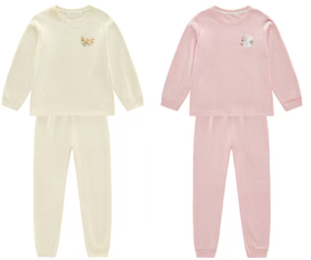 拉比i5内衣类-4长绒棉内衣圆领服套装LYEA100407