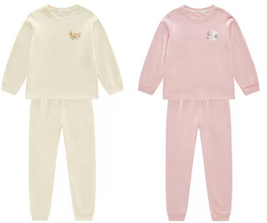 拉比i5内衣类-4长绒棉内衣圆领服套装LYEA100407 商品图0