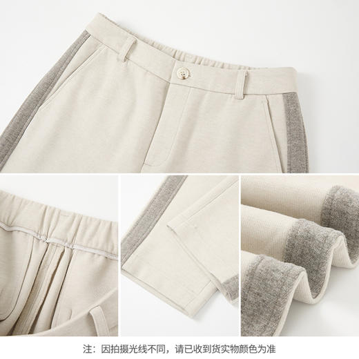 【商场同款】CNT5991 “ 暖暖通勤裤 ”  混色花纱拉绒面料 舒适柔软 侧拼条设计显腿直 商品图5