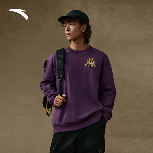 安踏凯里·欧文系列丨美式复古加绒长袖运动卫衣男女172541711N 商品图0