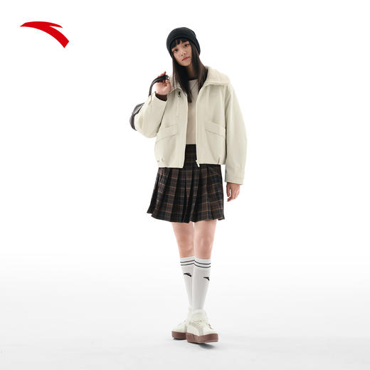 【关晓彤同款】安踏棉服外套女装翻领短款cleanfit夹克162548803 商品图4