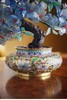 【已售】独角鹿西洋古董 20世纪中国创汇时期出品宝相花纹景泰蓝盆装饰「紫海棠」珍宝像生盆景 商品缩略图3