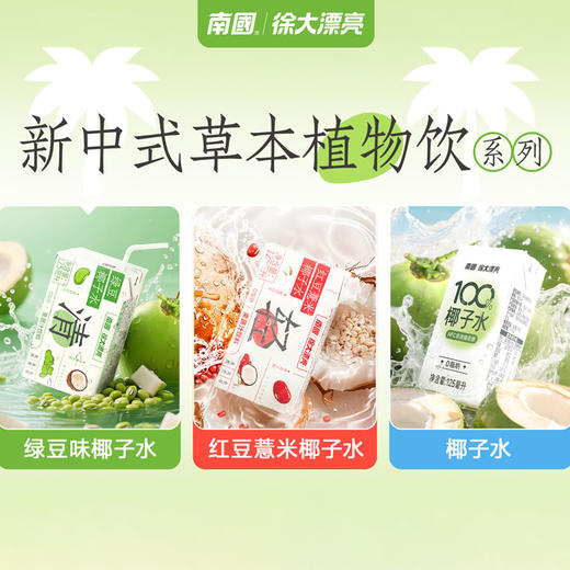 南国红豆薏米椰子水/绿豆椰子水/100%椰子水 125ml/248ml/瓶 商品图1