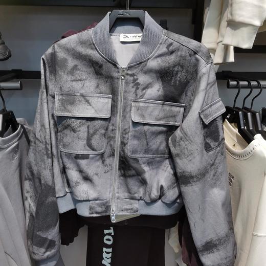 安踏正品2024女秋冬季运动休闲时尚潮流宽松短款单夹克162448603 商品图0