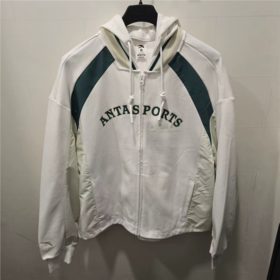 安踏外套女2025秋季新款休闲舒适美式开衫连帽运动上衣 162538705