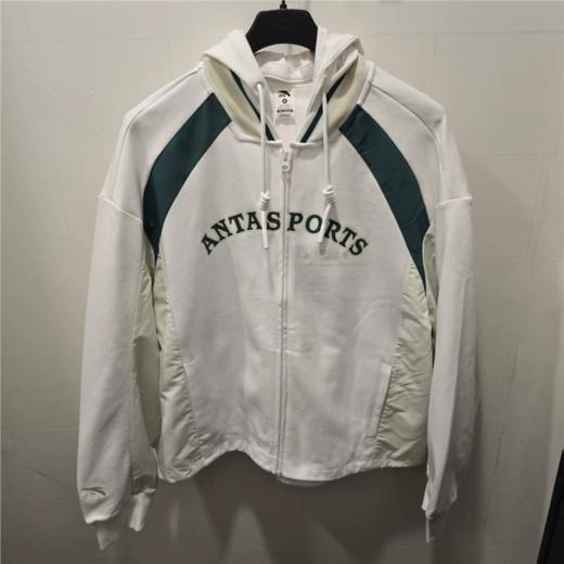 安踏外套女2025秋季新款休闲舒适美式开衫连帽运动上衣 162538705 商品图0