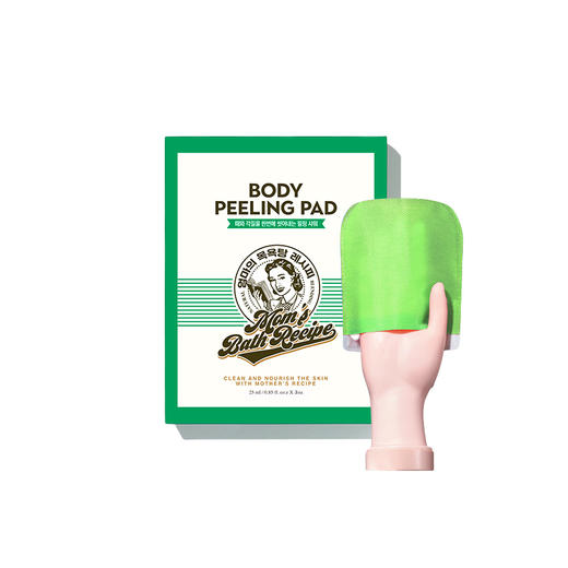 妈妈的澡堂 身体去角质沐浴搓澡垫（净润嫩肤 绿色） 3片/盒 商品图0