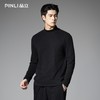 PINLI品立2025秋季新款男士立领纯色百搭打底长袖T恤上衣潮牌体恤GD253111185 商品缩略图0