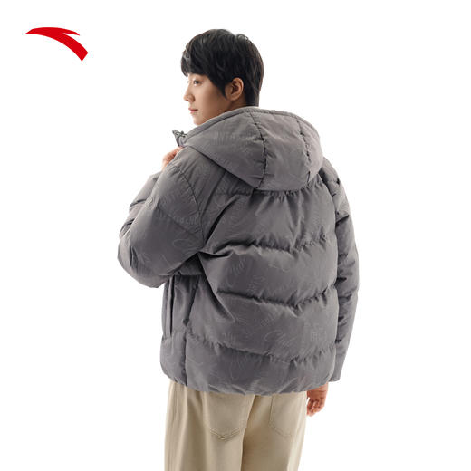 安踏连帽运动羽绒服男冬季新款防泼水鸭绒保暖休闲棉服152548911 商品图3