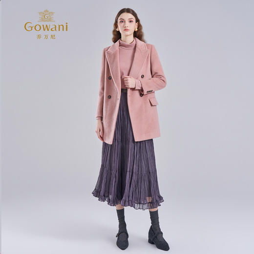 乔万尼绵羊毛大衣戗驳领西装毛呢外套ET4A922 商品图3