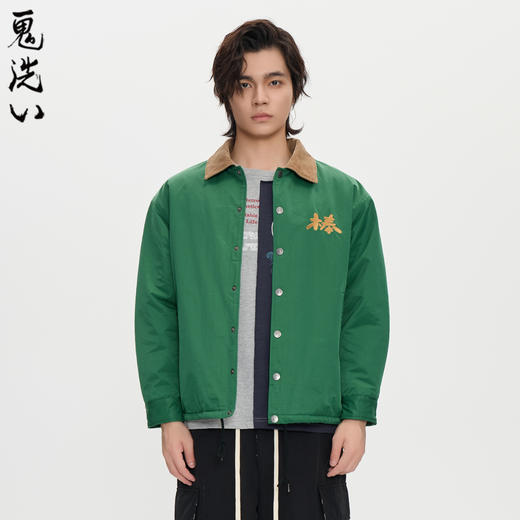 ONIARAI/鬼洗25秋冬棒系列企鹅加绒教练夹克厚外套男式 N340228 商品图3