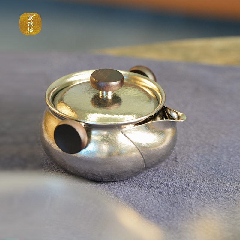 【莺歌烧旗舰店】莺歌烧纯钛泡茶碗