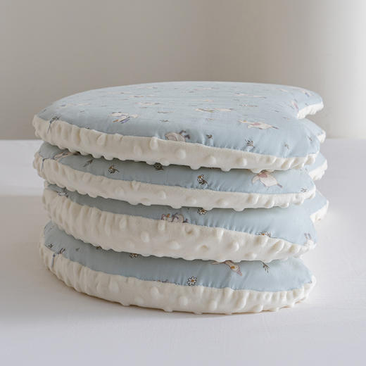 自然醒绒豆豆A类母婴级全棉月牙硅胶儿童枕学生枕芯XK 商品图7