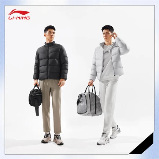 李宁男子立体裁剪修身90%鸭绒短羽绒服AYMV221 商品图2