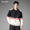 PINLI品立2025秋季新款圆领色块撞色开衫针织衫毛衣外套男士潮牌GD253110186 商品缩略图2