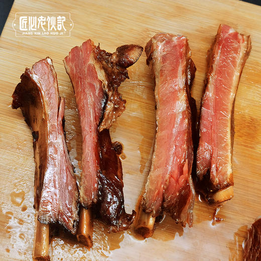 【非遗腊排骨】老伙记非遗美食正宗四川腊味 传统手工柏树枝熏腊香排骨 精选猪肋排 无大骨腊味 商品图3