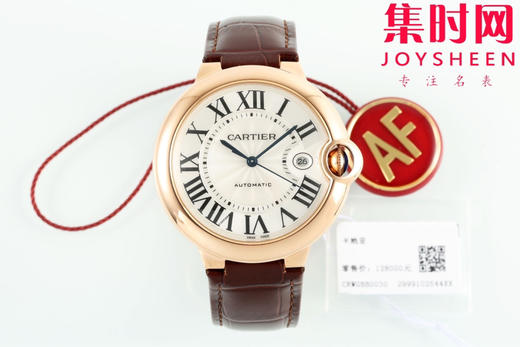 AF卡地亚蓝气球系列 蓝气球42系列男款 大号42mm 罗马面 玫金白盘 男士腕表 商品图0