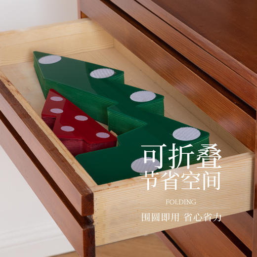 迷你双子圣诞树 | 十八纸 家用套餐小型摆件商场橱窗装饰新年创意树（节庆特殊产品非质量问题不退换，介意慎拍） 商品图2