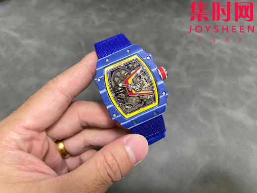 【贵重物品】只适合高端玩家 理查德米勒RM67-02 V3版 震撼登场！男士腕表 西班牙配色 一体机 摆轮会动 商品图3