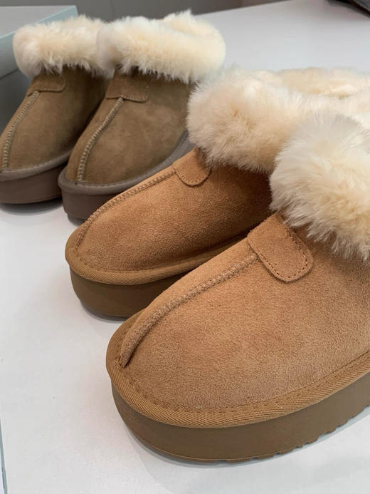 急推！389+！走泡菜国！暖暖の过冬！真皮加绒一脚蹬厚度雪地靴！ 商品图1