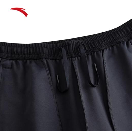 安踏运动长裤男士秋季新款跑步训练黑色束脚裤弹力卫裤152537309N 商品图1