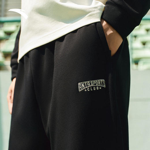 安踏运动卫裤男士2025冬季新款美式百搭加绒针织长裤子152548305 商品图1