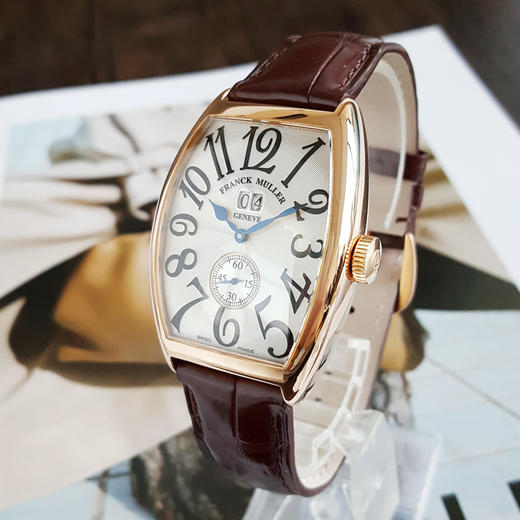 【95新】FRANCK MULLER 法兰克穆勒6850 S6 GG大日历CINTREE CURVEX系列34*47MM（男款）18K玫瑰金211025NJS13 商品图1