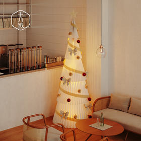 银杉圣诞树 | 十八纸 家居创意摆件大型直播橱窗装饰饰品雪松圣诞树 | 十八纸 装饰大型摆件商用发光可折叠（下单3天后发货，节庆特殊产品非质量问题不退换，介意慎拍）