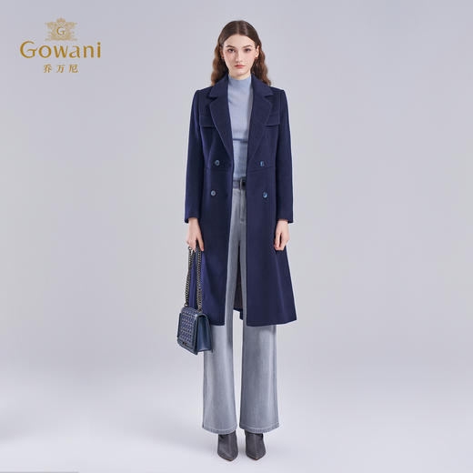 【100%绵羊毛】乔万尼冬季高级感100绵羊毛商务休闲设计感保暖抗寒大衣ES4A348 商品图3