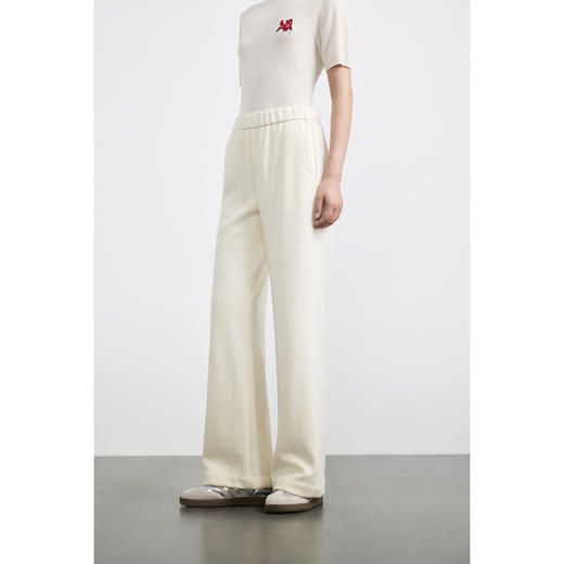 商场同款PURE TOUCH女装25秋冬软糯高腰直筒休闲裤松紧腰加厚长裤 商品图9