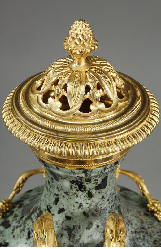 独角鹿西洋古董 1880-1890年代英国出品黄水晶火漆印章装饰菱格纹黄金精雕笔杆 商品图5