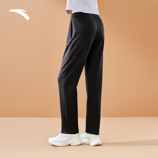 安踏运动长裤女冬季新款宽松休闲针织卫裤高弹直筒裤子162547318N 商品图1