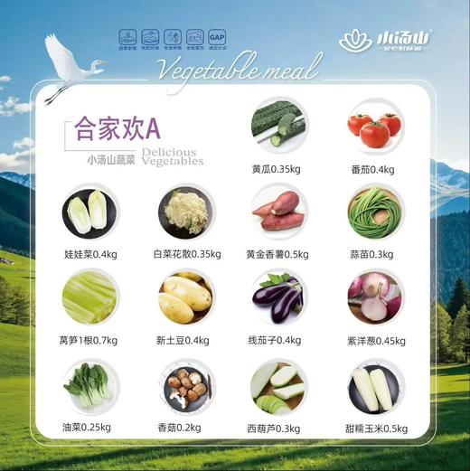 小汤山无公害种植合家欢蔬菜套餐 商品图0
