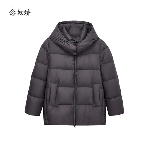 【商场同款】CNO5041 “ 云感面包羽绒服 ” 优雅的紫褐色智性满满 90白鹅绒轻暖不压身 商品图11