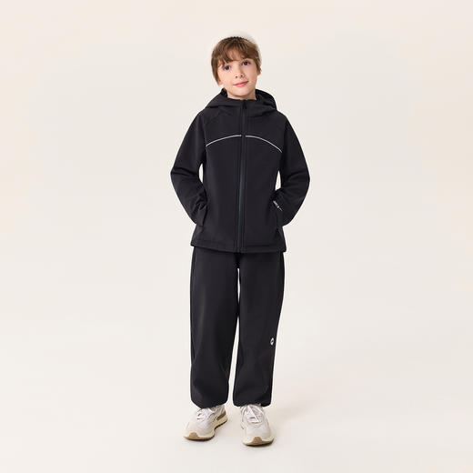 【无氟防泼水】马克珍妮女童防风暖绒运动连帽夹克外套2025年冬装新款551732 商品图1