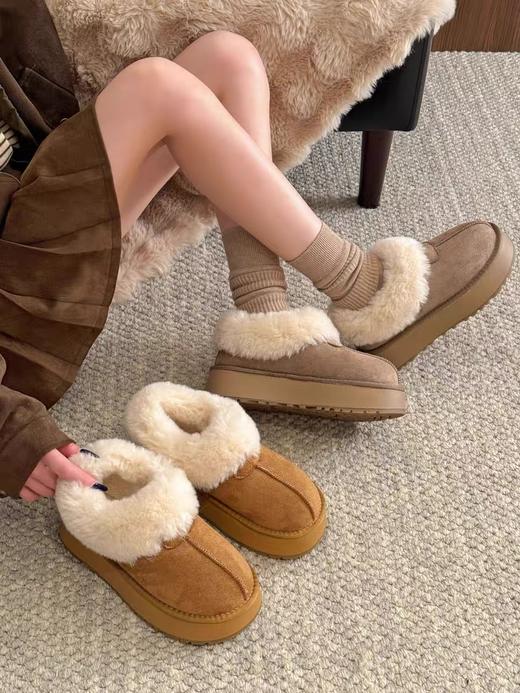 急推！389+！走泡菜国！暖暖の过冬！真皮加绒一脚蹬厚度雪地靴！ 商品图10