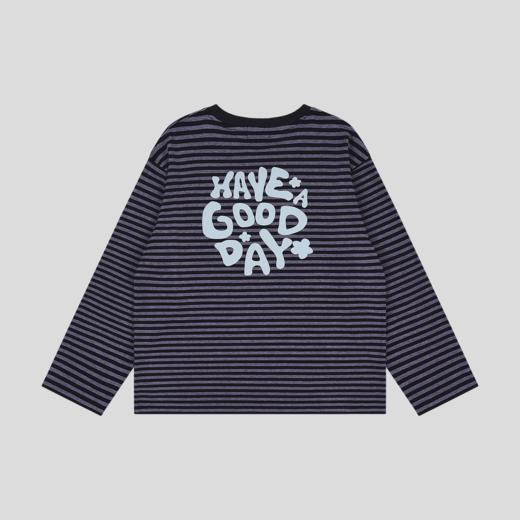 GOODBAI 'HAVE A GOOD DAY'条纹长袖T恤 商品图4
