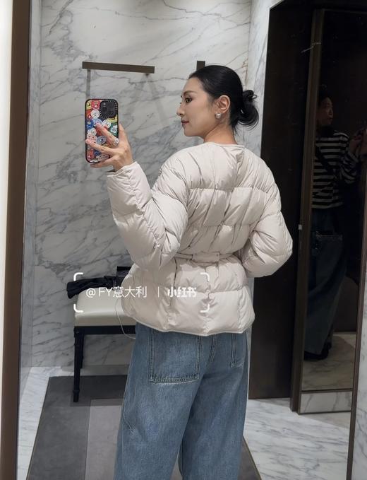 Monc  2025新款Caramagne女士腰带短款羽绒夹克 商品图8