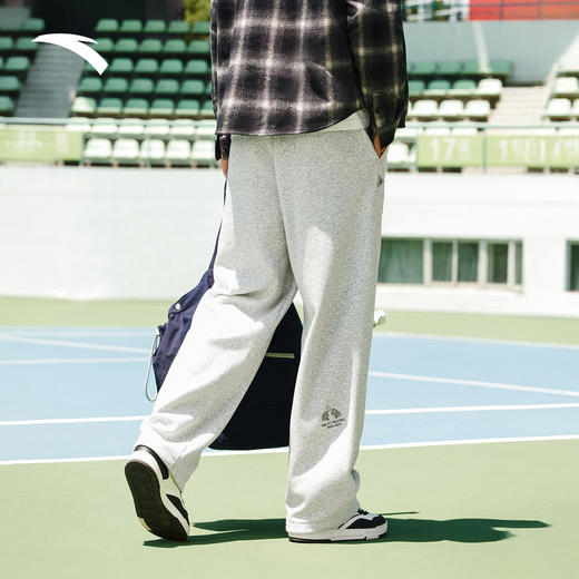安踏休闲长裤男冬季新款加绒保暖宽松阔腿裤百搭卫裤172548301N 商品图2