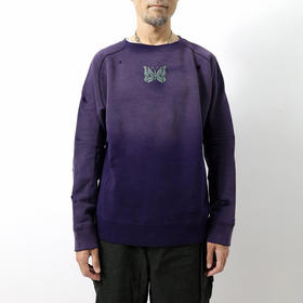 Needles Deconstructed Sweat Shirt 酵素水洗破坏加工蝴蝶卫衣