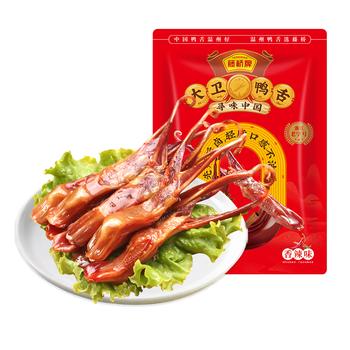 藤桥牌大卫鸭舌香辣味8根装温州特产鸭肉卤味休闲零食鸭货熟食 /休闲食品 /肉类零食 /鸭肉类 商品图0
