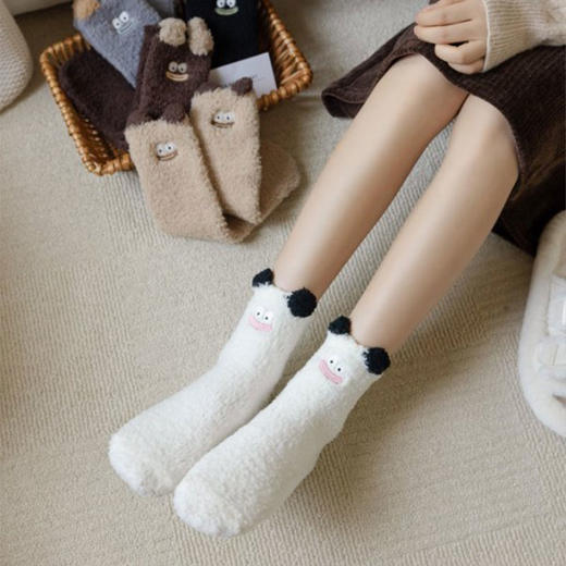 冬暖-丑萌搞怪毛绒大嘴袜纪念日百货门店同款167943465 商品图4