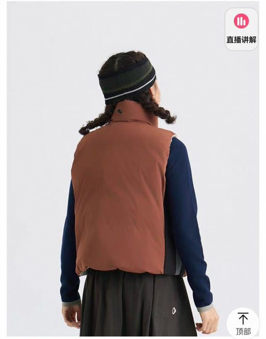 【开放日忙 秒杀价已调 直接拍】开放日最新款 安高若 两面穿 拼色 素然 羽绒马甲  90%白鹅绒 商品图7