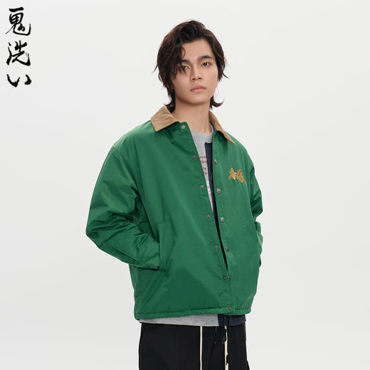 ONIARAI/鬼洗25秋冬棒系列企鹅加绒教练夹克厚外套男式 N340228 商品图1