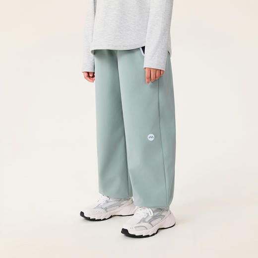 【无氟防泼水】马克珍妮男女童防风耐磨加绒户外软壳裤2025年冬装新款551737 商品图2