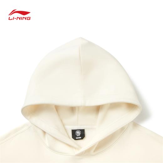 李宁反伍BADFIVE男子加绒保暖宽松套头连帽卫衣AWDV877 商品图3