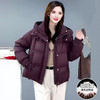 QYM 25XYY10-B中长款连帽羽绒服保暖休闲外套 商品缩略图3